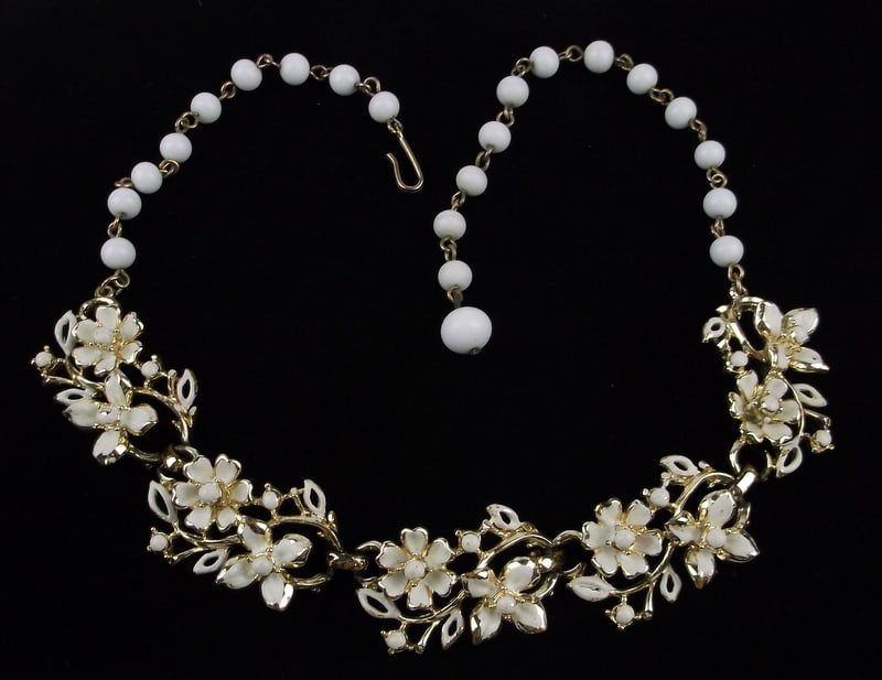 Stunning Vint 1950s Enameled Coro Craft Pegasus Necklace 16" (1 of 3)