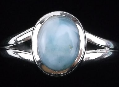 New Sterling Silver Larimar Ring Size 7 Southwestern