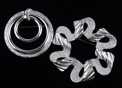 2 New Vintage 1970s Sarah Coventry Brooch Lot