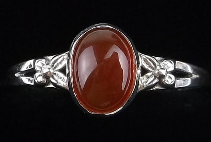 New Sterling Silver Chalcedony Ring 7