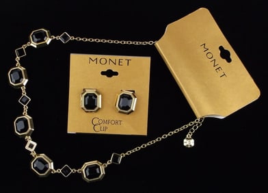 New Monet Necklace Earrings Set 20" $56