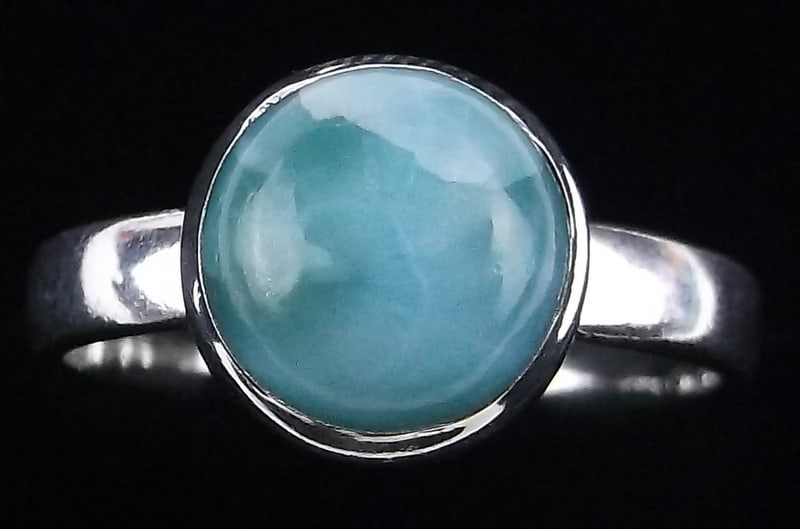 New Sterling Silver Larimar Ring Size 8 Southwestern (1 of 2)