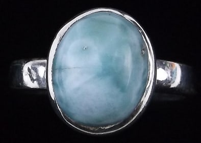 New Sterling Silver Larimar Ring Size 7 Southwestern