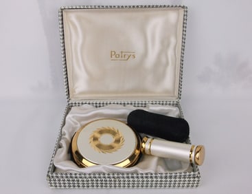 Mint Vintage 1950s Patrys France Compact Lipstick In Box