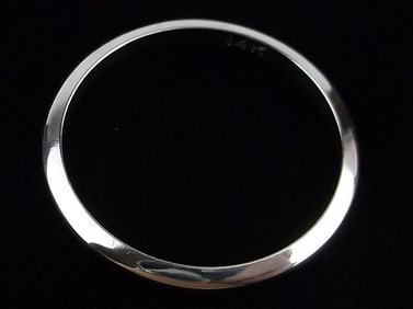 Mint Vint 1950s 14kt White Gold Wedding Band Ring 6 1.24g