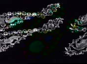 New Big Nicky Butler RAJ Sterling Silver Malachite Earrings 141/160