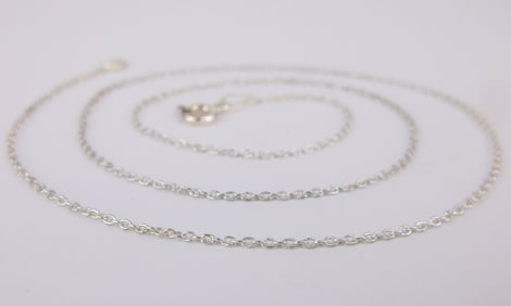 New Vintage Italian Sterling Silver Chain Necklace 16"