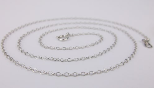 New Vintage Sterling Silver Chain Necklace 18"