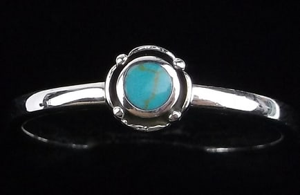 New Sterling Silver Turquoise Ring 8.5
