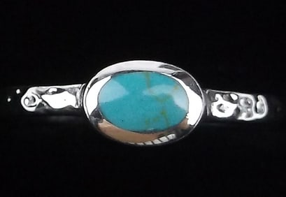 New Sterling Silver Turquoise Ring 5