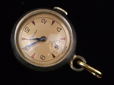 Mint Antique 1920s Art Deco Leora Watch Pendant Works Great Swiss