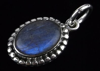Mint Vintage Taxco Sterling Silver Labradorite Pendant