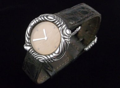 Gorgeous Vint Angela Cummings Sterling Silver Watch Works Gr8