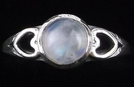 New Sterling Silver Moonstone Ring 6