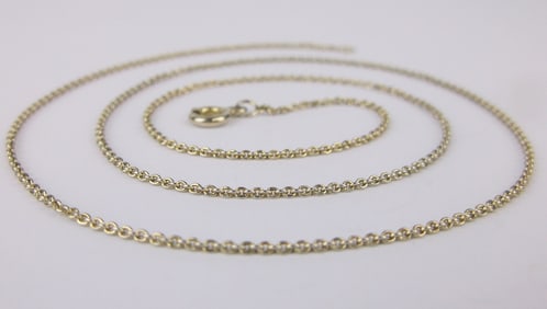 Gorgeous Vintage Gold Over Sterling Chain Necklace 18"