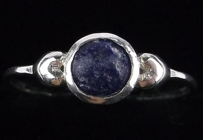 New Sterling Silver Blue Tourmaline Ring 8