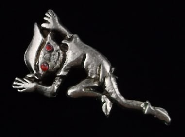 Gorgeous Vintage 1960s Sprite Elf Brooch