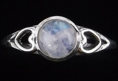 New Sterling Silver Moonstone Ring 8