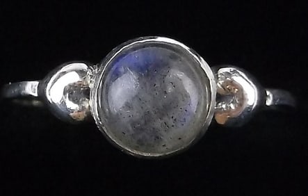 New Sterling Silver Moonstone Ring 6