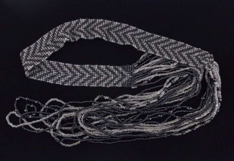 Mint Vintage 1930s Beaded Flapper Girl Necklace 30": Mint Condition, In Like New Condition, Perfect