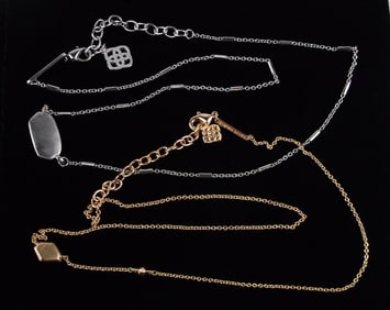 2 New Kendra Scott Chain Necklace Lot 16-17"