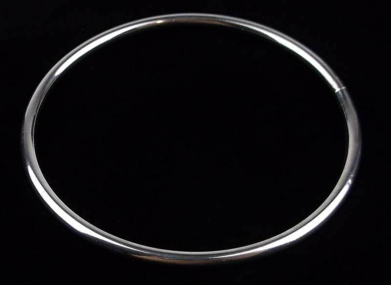 Mint Vintage Sterling Silver Bangle Bracelet 7.5" (1 of 2)