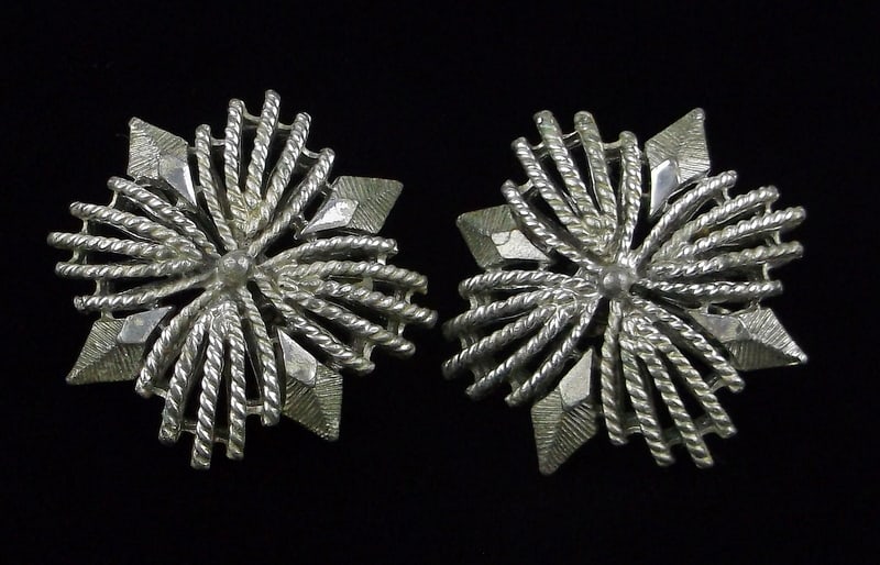 Gorgeous Vintage 1960s Coro Craft Starburst Earrings: excellent condition