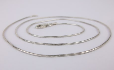 Stunning Vintage Italian Sterling Silver Chain Necklace 19"