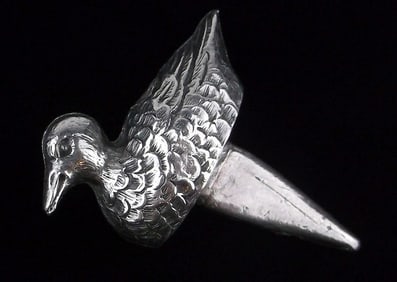 Mint Antique 1930s Duck Candle Holder Cake Topper Birthday