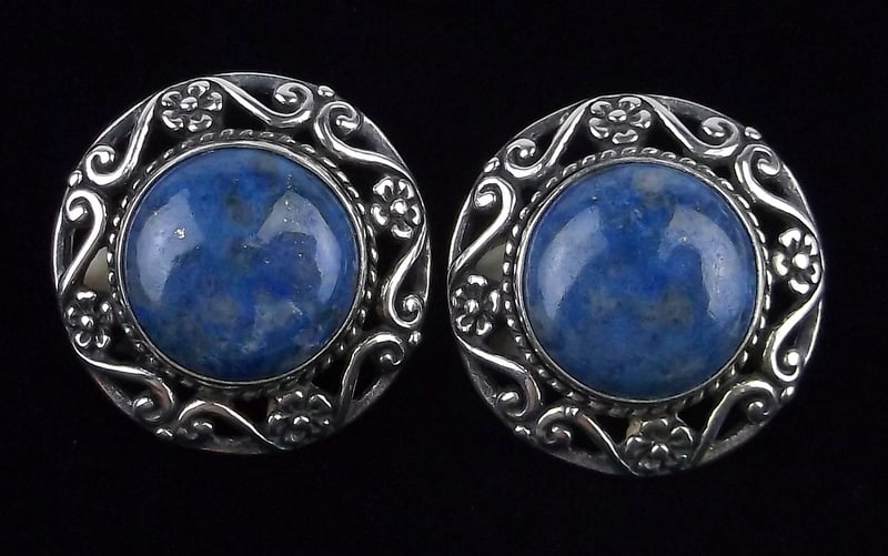 Mint Carolyn Pollack Sterling Silver Lapis Earrings (1 of 4)
