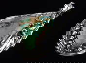 Huge Mint Navajo Henry Sam Sterling Silver Turquoise Pendant