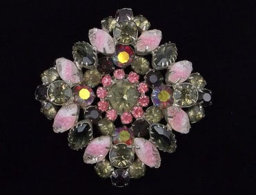 Big Mint Vintage 1960s Juliana Rhinestone Brooch