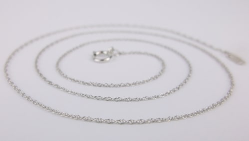 New Vintage Sterling Silver Chain Necklace 19"