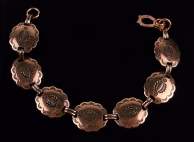 Mint Vint 1960s Navajo Copper Bracelet 7.5"