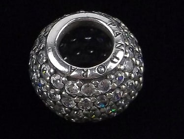 Mint Pandora Sterling Silver Charm Bead