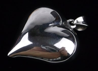 Mint Vintage Sterling Silver Heart Pendant