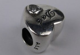 Mint Pandora Sterling Silver Dad Charm Bead