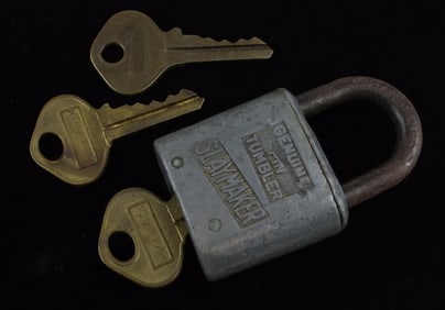 Antique Safeguard Slaymaker Lot With Keys