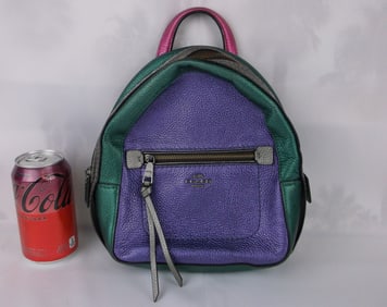 Stunning Unique Coach Leather Handbag Purse