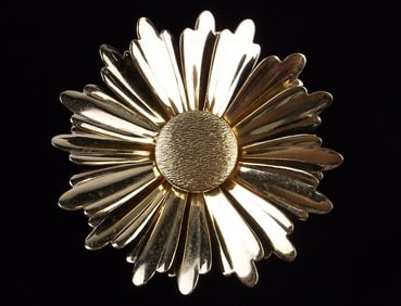 Stunning Vint 1960s Sarah Coventry Sunflower Brooch