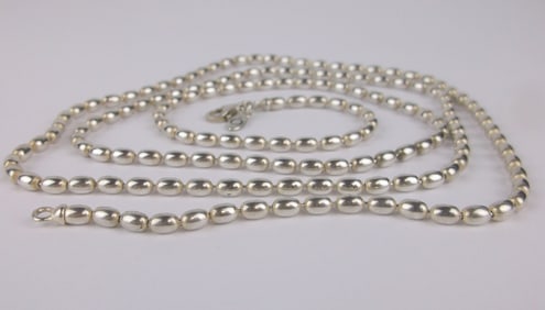 Mint Heavy Pandora Sterling Silver Ball Chain Necklace 32" Thick