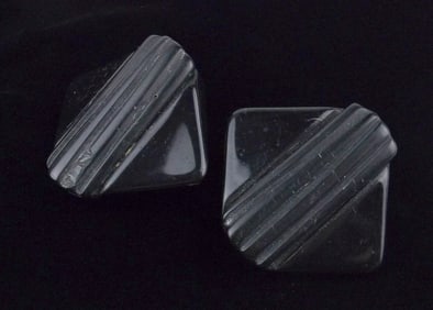 Gorgeous Big Vintage 1940s Bakelite Earrings
