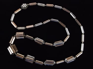 Stunning Antique 1950s Miriam Haskell Necklace 30"