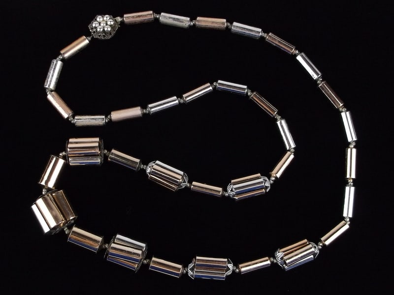Stunning Antique 1950s Miriam Haskell Necklace 30" (1 of 5)