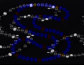 New Vintage 14kt Gold Ball and Gemstone Necklace 30"