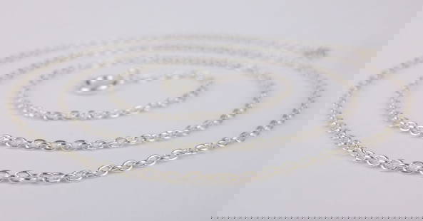 New Sterling Silver Chain Necklace 18": Solid Sterling Silver Guaranteed, in Brand New Never Worn Condition.