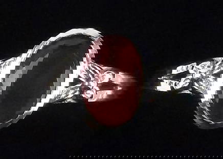 New Sterling Silver Red Chalcedony Ring 6: Solid Sterling Silver Guaranteed, in Brand New Never Worn Condition.