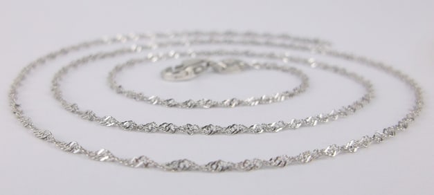 New Italian Sterling Silver Chain Necklace 18"