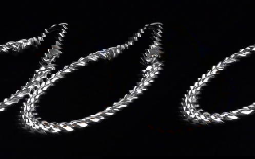 Mint Vintage Thick Sterling Silver Hoop Earrings: Guaranteed Solid 925 Sterling Silver, in Excellent Condition