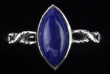 New Sterling Silver Lapis Lazuli Ring 6: Solid Sterling Silver Guaranteed, in Brand New Never Worn Condition.